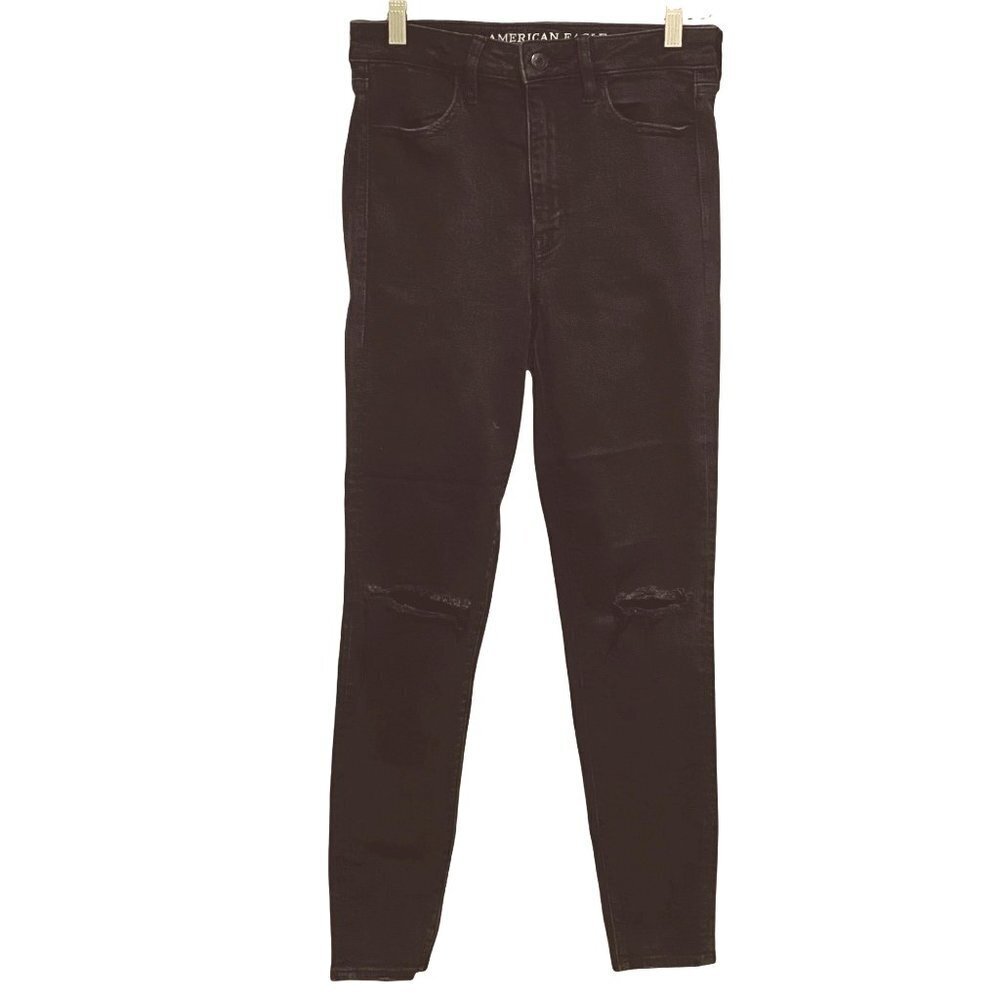 American Eagle Outfitters Black Super High-Rise Jegging Women's Size 6